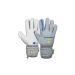 Reusch men attract finger support unisex goalkeeper gloves with outer seam cut and grip surface suitable for all field surfaces football gloves with finger protection for adults light gray - blue - yellow 8