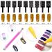 LAEMALLS 15 STK Dual-End Magnet Stick Tool for Cat Eye Gel Polish | 3D DIY Nail Art Tools for Professionals & Beginners - Buy Online on SooperMarket.com