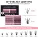 LYMYBETY Cluster Lashes - DIY Eyelash Extensions Mix 9-16mm Length 20+40-D-0.07 D Curl - 1 Count Pack - Buy Online on SooperMarket.com