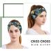 TAGVO Women Wide Headband Vintage Floral Headband Printed Head Scarf Elastic Hairband Light Stylish Head Scarfs Bohemian Vintage Printed Knot Head Wraps for Women and Girls - Buy Online on SooperMarket.com
