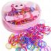 Fontee 400-Piece Multi-Colored Hair Ties for Baby Girls | Elastic Rubber Bands with Pearl Gloss | Perfect for Fine Hair - Buy Online on SooperMarket.com