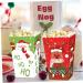 HAPINARY 12pcs Boxes Christmas Popcorn Box Xmas Gift Packing Case Candy Gift Bags Christmas Candy Bag Christmas Party Favor Christmas Candy Favor Boxes Paper Gift Box Fashion - Buy Online on SooperMarket.com