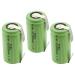 3x Exell 1.2V 3300mAh NiMH SubC Size Rechargeable Batteries w/Tabs use with high power static applications (Telecoms UPS and Smart grid) radio controlled devices electric tools electric mopeds