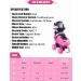 METROLLER Roller Skates for Teens - Adjustable 4 Sizes with Light up Wheels - Rose Medium-Big Kid (1-4 US) - Buy Online on SooperMarket.com