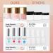 Lavender Violets 26PCS Dip Powder Nail Kit Starter - Red Solid Glitter Colors - Base Top Activator Brush Saver - Nail File Included - Buy Online on SooperMarket.com