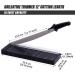 TIANSE Paper Trimmer-12 8 to 12 Sheet Capacity  Paper Cutter Guillotine- with Safety Blade Lock Heavy Duty Metal Base Paper Cutting Board for Home  Office School-Black - Buy Online on SooperMarket.com