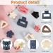 Heyu-Lotus 9 PCs Hair Claw Clips Set - Small Matte Nonslip Clips for Women and Girls - Square, Flower, Triangular Shapes - Ideal for Thick, Fine, Medium Hair - 2 Inch - Mixed 2 - Buy Online on SooperMarket.com