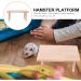 Buy Buguuyo Hamster Platform & Climbing Toys | Wooden Guinea Pig Cage Accessories - Buy Online on SooperMarket.com
