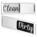HOLIDYOYO Dishwasher Magnet Clean Dirty Sign Non-scratching Sticky Tab Clean Dirty Running Empty Magnet Lissabergs Slide Indicator for Better Kitchen Home