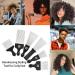 6 Pack Metal Afro Picks for Curly Hair - Hairdressing Tool for Styling Men and Women - Black - Buy Online on SooperMarket.com