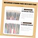 FOYTOKI 12pcs Lip Liner Eyeliner Lip Pencil Eyebrow Brush Angled Waterproof Lip Liner Pencil Wooden - Buy Online on SooperMarket.com