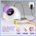 LadyMisty 72W UV LED Nail Lamp Light Dryer | 18 Beads | 3 Timer Setting | LCD Touch Display | Auto Sensor | Professional Nails | White - Buy Online on SooperMarket.com