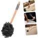 Charcoal Bath Ball & Long Handle Shower Sponge - Exfoliating Body Scrubber for Women & Adults | Skin Cleaning Essentials - Buy Online on SooperMarket.com