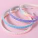 WLLHYF Glitter Headband 4pcs Plastic Sparkly Cute Non Slip Chunky Hairbands Thick Bling Confetti Rainbow Hair Bands with Teeth Little Girls Colorful Hair Accessories solid color stars - Buy Online on SooperMarket.com
