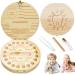 Milk tooth box tooth box wood milk teeth box tooth box for milk teeth young & girls with display function souvenir box storage box for baby teeth baby gifts for birth (tooth motif)