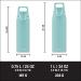 SIGG Stainless Steel Drinking Bottle 0.75L - Shield One | Carbonated Drink Safe Leak-Proof BPA-Free Lightweight - Glacier Color - Buy Online on SooperMarket.com