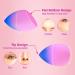 DUAIU 3pcs Gradient Makeup Sponge Blender Set | Beauty Blender for Foundation, Concealer, and Powder Puff - Buy Online on SooperMarket.com