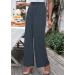 Vetinee High Waisted Wide Leg Casual Dress Pants with Pockets - Folkstone Gray - Buy Online on SooperMarket.com