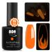 YTD Likomey Glow in the Dark Gel Nail Polish 1 Pcs 15ml Neon Orange Luminous Glow Effect Soak Off UV Nail Gel Fluorescent Bright Manicure Gel Polish Neon orange 0.50 Fl Oz (Pack of 1)