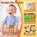 Norbase Montessori Busy Board with LED | Educational Toys for Kids 1-3 Years | Perfect Wooden Gifts for Young Girls - Buy Online on SooperMarket.com