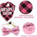 Dog Birthday Kit Dog Birthday Hat Bow Tie Band Pull Flag Scarf Number Stickers Cute Puppy Kitten Party Kit Reusable Suitable for Small Medium and Large Dog Pets(pink) - Buy Online on SooperMarket.com