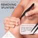 Fine Point Tweezers for Precision Plucking - Stainless Steel Splinter and Hair Removal Tool by Majestic Bombay - Buy Online on SooperMarket.com