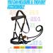 Amazing Horse Stuff Sidepull Bridle - Designer Hand Carving Curved Riding Straps | Full Cob Pony - International Shipping Available - Buy Online on SooperMarket.com