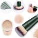 HEYMKGO 15Pcs Makeup Brush Set - Premium Synthetic Bristles for Liquid & Powder Makeup Application - Green - Buy Online on SooperMarket.com