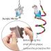 7 Pcs Bird Budgie Toys ESRISE Hanging Bell Pet Bird Cage Hammock Swing Climbing Ladders Toy Wooden Perch Mirror Chewing Toy for Conures Love Birds Small Parakeets Cockatiels Parrot (Muliti-B) - Buy Online on SooperMarket.com