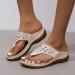 Willisos Women's Arch Support Orthopedic Sandals - Beige, Size 8, Clip Toe Flip Flops - Buy Online on SooperMarket.com
