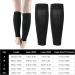 Black Calf Compression Cuffs for Men & Women | S to XXL | Soft Elastic Leg Socks for Running Baseball Hiking & Travel - Buy Online on SooperMarket.com