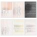 6 Sheet Gold French Fashion Line Nail Art Stickers Decals - Self-Adhesive 3D Nail Decals for Luxury Nail Design and Supply - Buy Online on SooperMarket.com