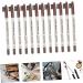 Mikinona 12pcs Eyebrow Pencil with Brush Eyebrow Pen Easy Coloring Brow Pencil Cosmetic Pencils Wood - Buy Online on SooperMarket.com