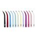Vitry Coloured Tweezers Club - Slanted & Angled Tips - Light Green - 1 Piece - Perfect for Precision Grooming - Buy Online on SooperMarket.com