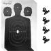 Shooting Targets Paper - 50 Sheets - 17x25 in - Silhouette Design - Ideal for Rifle, Gun, Airsoft - Includes 4 Metal Hinge Clips - Target Practice Essential - Buy Online on SooperMarket.com