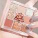 Lovelycat 9 Colors Glitter Eyeshadow Makeup Palette Matte High Pigmented Colorful Creamy Texture Eye Shadow Powder Natural Waterproof Long Lasting Eyeshadow Powder Cosmetics (pink+orange) - Buy Online on SooperMarket.com