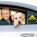 Bewudy 2 PCS Baby on Board Car Warning Sign with Suction Cups - Reusable Yellow Baby in Car Sticker (Back Off) - Eye-catching Safety Decal for Vehicles - Buy Online on SooperMarket.com