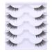 Natural Look Wispy 3/4 False Eyelashes - Handmade Soft Reusable Lashes Pack - Buy Online on SooperMarket.com