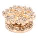3D Nail Art Decoration Snowflake Shape Christmas Nail Art Decor Rotatable Beautiful Nail Rhinestone Snowflake Nail Art Accessory for Home Salon Practical Nail Charm for DIY Crafts