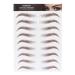 6D Eyebrow Sticker Professional Waterproof Eyebrow Transfer Sticker Eyebrow Makeup Tool for Women and Girls (Brown)(BROWN-01)