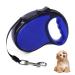 Beaface Retractable Dog Lead for Small Medium Dogs Up to 20KG Retractable Dog Leads 16ft/5M Extendable Dog Leads with Anti-Slip Handle Anti-Tangled Strong Nylon Tape (Blue)