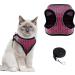 Ankilo Upgraded Harness with Leash Set Escape Proof Dog Vest Harnesses Vest Harnesses with Soft Mesh and Reflective Bands No Pull Small Dog Harness for Cats and Small Dogs (Rose-red S) - Buy Online on SooperMarket.com