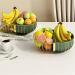Fruit Basket Bowl Metal Fruit Plate Modern Hollow Double Basket Art Fruit Bowl Home Living Room Kitchen Storage Fruit Dish Restaurant Desktop Snack Bowl Fruit Bowls - Buy Online on SooperMarket.com
