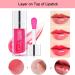 Cherry Plumping Lip Oil - Hydrating Gloss, Tinted Balm with Nourishing Formula for Long-lasting Shine and Non-sticky Texture - Buy Online on SooperMarket.com