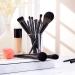 Jessup 14Pcs Black Kabuki Makeup Brushes Set for Foundation, Eyeshadow, Contour, and Concealer - T336 B-T336 - Buy Online on SooperMarket.com
