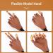 Flexible Nail Practice Hand with 200pcs Fake Nail Tips - Ideal for Beginners to Practice Nail Art & Skills - Type A - Buy Online on SooperMarket.com