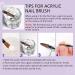 Saviland 5pcs Acrylic Nail Brush Set | Professional Size 4/6/8/10/12 Brushes for Acrylic Powder Application, Nail Extension, and Carving | Wood Handle Nail Art Tools - Buy Online on SooperMarket.com