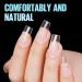 TOMICCA Short Coffin French Edge Nail Tips - 510pcs Half Cover False Nails | Natural Matte Acrylic Extension Tips | 15 Sizes for Salon Nails - Buy Online on SooperMarket.com
