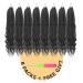 BOHOBABE 12 Short Bohemian Box Braids Crochet Hair with Curly Ends - 8 Packs Crochet Box Braids (1B) - Buy Online on SooperMarket.com