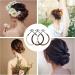 24 Pieces Stretch rope hair hooks pill hair hooks double hook hair rope hair coiffure hooks Ponytail Hooks Elastic Bands Hair Styling Hair Bungee Cords With Hooks Elastic Black + Coffee + Apricot - Buy Online on SooperMarket.com